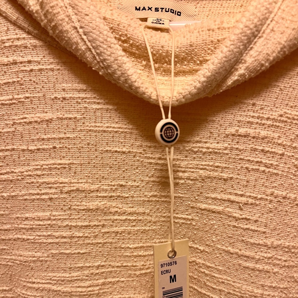 Max Studio Cowl Neck Tunic - Cream